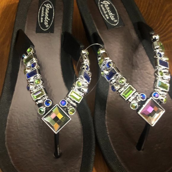 Grandco Sandals ~ Lily ~ Black Sole - Picture 2 of 6